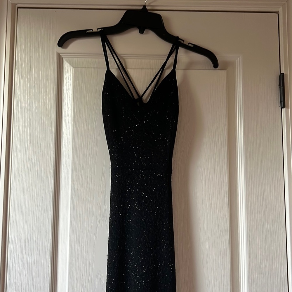 Black Sparkly Windsor Prom Dress